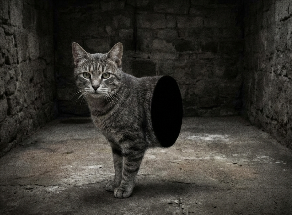 Gato Meio - Fotografia de documentação